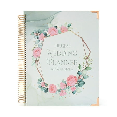 JZROCKER Hardcover Wedding Planner with Essential Planning Page, Checklist, Tip 9x11In