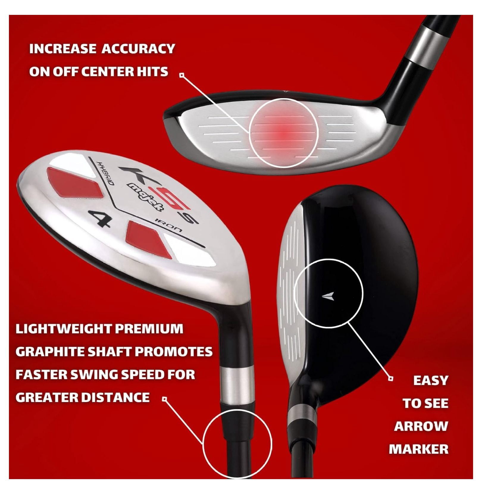 Golf All #4 Senior Flex Right Handed New Utility A Flex Club