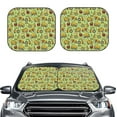 thumbnail image 2 of Xecao Cute Tractor for Foldable Car Sun Shades (2-Pack) offer sun protection with an easy-fold design for convenient windshield shading., 2 of 7