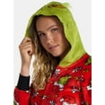 thumbnail image 3 of The Grinch Women’s and Women’s Plus Minky Union Suit Pajamas with Pockets, Sizes XS-3X, 3 of 4