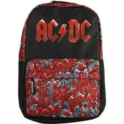 AC/DC Pocket All-Over Print Classic Backpack Red