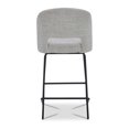 thumbnail image 4 of Maddie Home 27" Fabric Counter Height Barstool in Gray (Set of 2), 4 of 5
