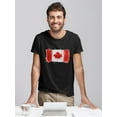 thumbnail image 2 of Brush Painting Of Canada Flag Tee Men's -Image by Shutterstock, 2 of 4