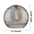 thumbnail image 2 of Innovations Lighting - Athens Deco Swirl - 1 Light Semi-Flush Mount In, 2 of 7