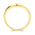 thumbnail image 2 of 10k Real Solid Yellow Gold Initial Signet Stacking Ring, Personalized in Every Letter of the Alphabet, Midi Ring for Women, 2 of 4