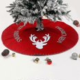 thumbnail image 1 of 90cm Christmas Tree Skirt, Christmas Tree Stand Cover, Christmas Tree Decoration, Merry Christmas Tree Skirt Christmas Tree Mat, Moose Christmas Decor, 1 of 5