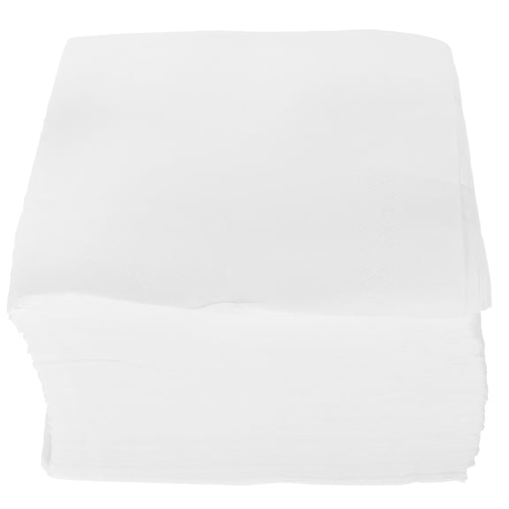 Clispeed White Wooden Pulp Dinner Napkins for Party Use, Soft and Absorbent 1Pack