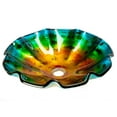 thumbnail image 5 of Wave Rim Multi Color Glass Vessel Sink, 5 of 8