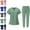 Mint Green, variant on Scrubs for Women Set Stretch V-Neck Short Sleeved Top & Jogger Pants with Drawstring Medical Nursing Uniforms Set with Pockets