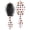 Thanksgiving Cute Turkey Apple Berry, variant on Thanksgiving Oak Leaf Acorn Pattern Brush, Detangling Hair Brush,Oval Paddle Hair Brush, Round Tip Bristles Gifts for Holiday Birthday Gifts