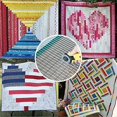 thumbnail image 4 of 5 in 1 Quilting Rulers Acrylic Square Quilt Cutting Ruler and Templates Sewing Ruler Stripology Ruler for Quilting Fabric Cutting Ruler for Quilting S, 4 of 5