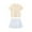 Beige, variant on Girls First Day of School Outfits Set Casual Short Sleeve Tees Skirts Rainbow Socks Cotton Summer Going Out Clothes 3 Years, Green