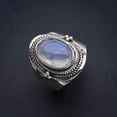 thumbnail image 2 of StarGems&reg; Natural Moonstone Handmade 925 Sterling Silver Ring 9 F0797, 2 of 6