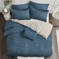 thumbnail image 4 of Juno Velvet Bluebell Duvet Cover Set Twin, 4 of 5