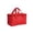 Red, variant on Carrywell Not Made In China Insulated Reusable Shopping Bag And Delivery Bag For Hot And Cold Food Foldable Ther