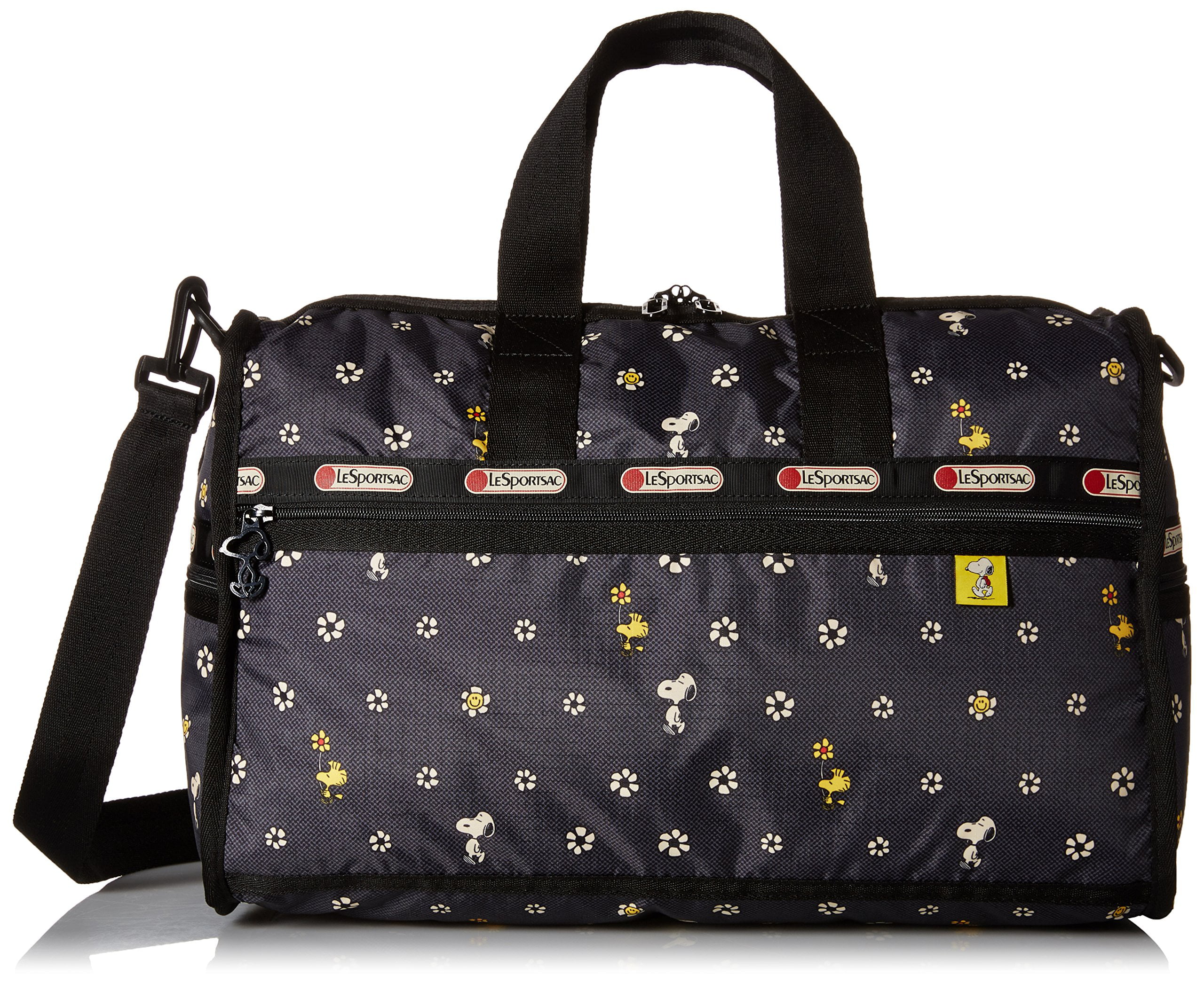 LeSportsac Medium Weekender Duffel Bag (Snoopy Daisy) 