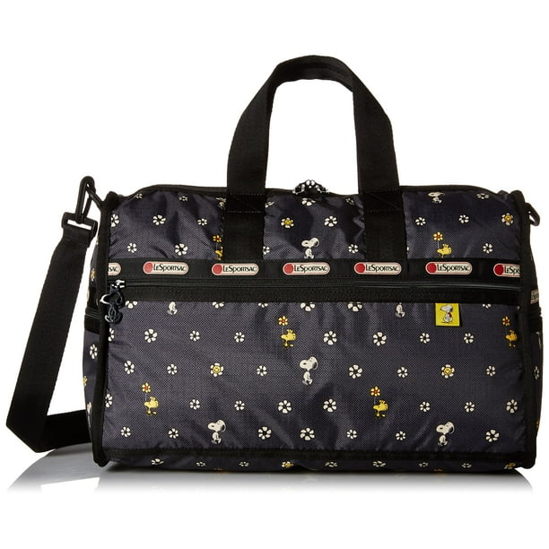 LeSportsac Medium Weekender Duffel Bag (Snoopy Daisy)