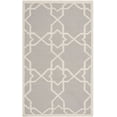 thumbnail image 2 of Safavieh Dhurries Edgar Geometric Area Rug, Gray/Ivory, 3' x 5', 2 of 11