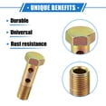 thumbnail image 3 of Unique Bargains 1 Set Car Double Banjo Bolt Kit M10x1.0 Length 38mm Metric Thread Turbo Brake Line Fitting Adapter, 3 of 7
