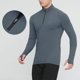 thumbnail image 5 of pstuiky hombres de manga larga, Protector solar de invierno para hombre, transpirable, de color sólido, con cremallera, cuello alto y manga larga. Tops de hombre xxl, 5 of 6
