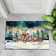 thumbnail image 4 of Merry Christmas Santa Reindeer Antlers Cocker Spaniel Sleigh Xmas Winter Holiday Doormat Cockers Dog Lover Gifts Indoor Outdoor Welcome Mat - 00023, 4 of 5