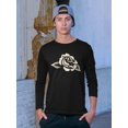 thumbnail image 2 of Vintage Rose Floral Art Tee Long Sleeve Men's, 2 of 4