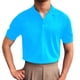 thumbnail image 1 of Camisas Y Playeras Camisa de algodón para hombre Camisa de solapa de manga corta de color sólido de moda casual (Light Blue, XXL), 1 of 5