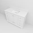 thumbnail image 6 of Dukes 48 in. W x 22 in. D White Single Bath Vanity and White Quartz Top, 6 of 10