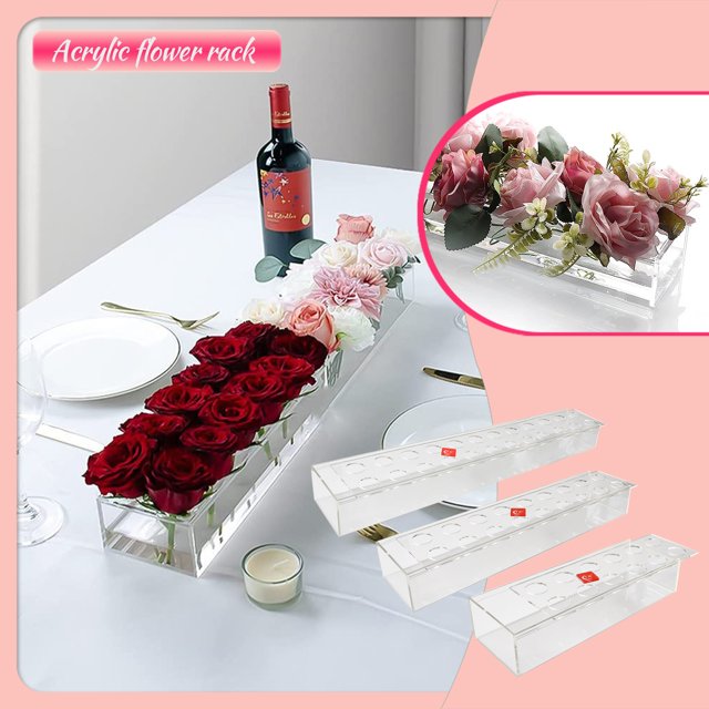 Rectangular Floral Centerpiece For Dining Table Long Rectangular Vase