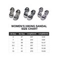 thumbnail image 3 of OutPro Women's Hiking Sandals Adjustable Comfort Sandals Outdoor Footbed Casual Flat Sandal Summer Trekking Black Grey, 3 of 11