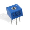 thumbnail image 1 of 2 x 10K ohm 3362P-1-103 6.8mm Square Variable Resistors, 1 of 1