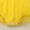 thumbnail image 5 of Gubotare Newborn Girl Dresses Toddler Cowgirl Outfit Overalls for Girls Western Boots Hat Romper Bell Bottoms Suspender Jumpsuit 0 3 6 9 12 18 24 Months (Yellow,12-18 Months), 5 of 5