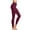 Wine, variant on Bunenne Leggings for Women Leggings Butt Lifting Active Leggings High Waist Tummy Workout Cargo Pants Womens Leggings with Pocket Tummy Control Leggings Seamless Leggings Purple L