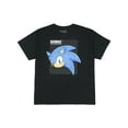 thumbnail image 6 of Sonic The Hedgehog Boys' Checkerboard Sonic Head Graphic Print T-Shirt, 6 of 7