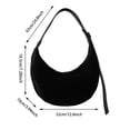 thumbnail image 3 of HGIEYS Suede Tote Bag for Women Vintage Purse Shoulder Bag Adjustable Handbags Office Work Bags, 3 of 9