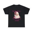 thumbnail image 2 of Santa Claus Is Coming To Town Unisex Pink Streetwear Heavy Cotton T-shirt, 2 of 5