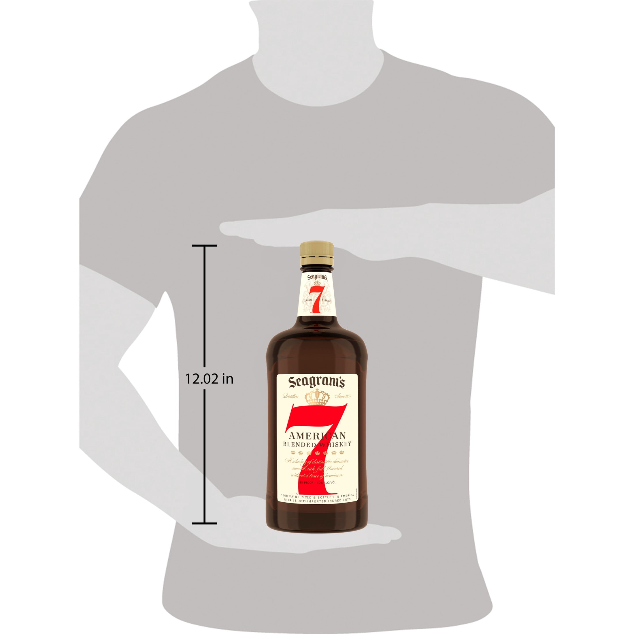 Seagram's, Whiskey, 1.75 L, American Blended, 40% ABV - Walmart.com