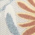 thumbnail image 4 of Nourison Aloha 3'6" x 5'6" Ivory Rose Outdoor Rug, 4 of 10