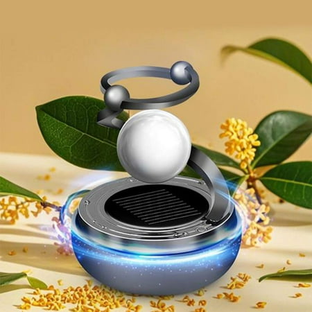 Solar Powered Car Air Freshener Long-Lasting Natural Plant Fragrance Efficient Odor Removal Stylish Design Eco-Friendly Interior Accessory for New Car Scent