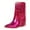 Red, variant on Female Cowboy Boots for Women Wide Calf Size 12 Women Ankle Boots Fashionable New Pattern Tassel Decoration Pointed Thick Heel Retro Comfortable Shoes Autumn and Winter on 42