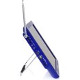 thumbnail image 4 of Televisor LED portátil Recargable de 14 Pulgadas con HDMI, SD/MMC, USB, VGA, Entrada y Salida AV y sintonizador Digital Integrado, Azul, 4 of 5