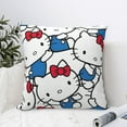 thumbnail image 6 of Hello Kitty Pillow Cover, Square Throw Pillow Cases For Couch Sofa Bed Living Room,Home Decorative, 22"X22", 6 of 9