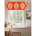 thumbnail image 2 of Classical Floral Valances for Windows Red Retro Symmetrical Texture Rod Pocket Curtains Valance Short Window Treatment Drapes for Living Room, Bedroom Bathroom 60"&nbsp;W x 18" L, 2 of 5