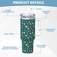 thumbnail image 5 of Sikiie Mushrooms Insulated Stainless Water Bottle Lid Travel Mug Cup Insulated Tumblers Cup 40oz Ice Bully With Handle, 5 of 8