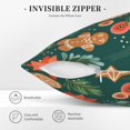 thumbnail image 5 of Square Throw Pillow Covers with Core, Cute Christmas Cookie Graffiti Pillows for Sofa Beds, 20"x20", 5 of 9
