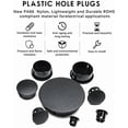 thumbnail image 3 of 40PCS 5/8 In/16 mm Plastic Plug for Round Hole, Snap in Locking Flush Type Panel Plugs Door Screw Hole Fastener Covers for Kitchen Cabinet Furniture Electric Boxes Tube Pipe Choke Plug 16mm (5/8"), 3 of 8
