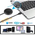 thumbnail image 2 of HAHDAXIA Microphone USB de Conférence, Micro de Bureau pour Ordinateur avec Indicateur DEL, Micros pour PC Portable à Condensateur Omnidirectionnel Plug & Play pour Réunion/classe en Ligne, Skype, Enregistrement, Clavardage, Zoom, (Windo, 2 of 7