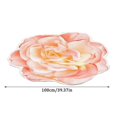 thumbnail image 3 of ViLaViDeca Tapis de Sol en Forme de Fleur Transfert de Chaleur 3D pour Canapé Chambre Salon, 3 of 6