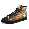 thumbnail image 7 of Coqui Frog Three Kings Christmas Puerto Rico High Top Canvas Shoes Sneakers Black Size 4.5, 7 of 7