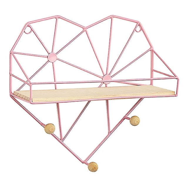 Estante De Almacenamiento De Madera Cocina En Forma De Corazón Baño Hogar-b